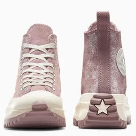 SUEDE CONVERSE 8.5 Run Star Hike Platform Suede Hightop Shoe - Picture 2 of 8